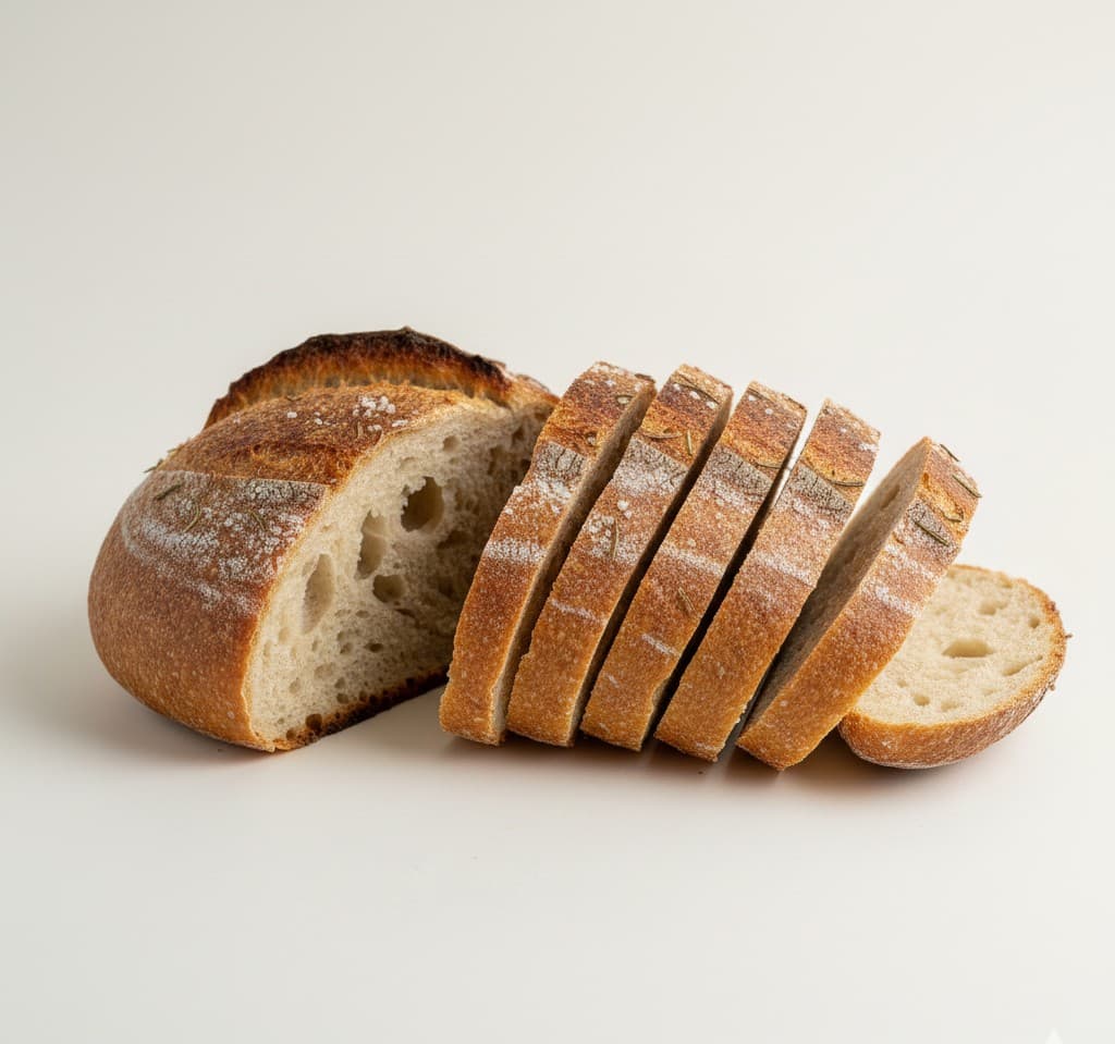 رغيف خبز حرفي ريفي