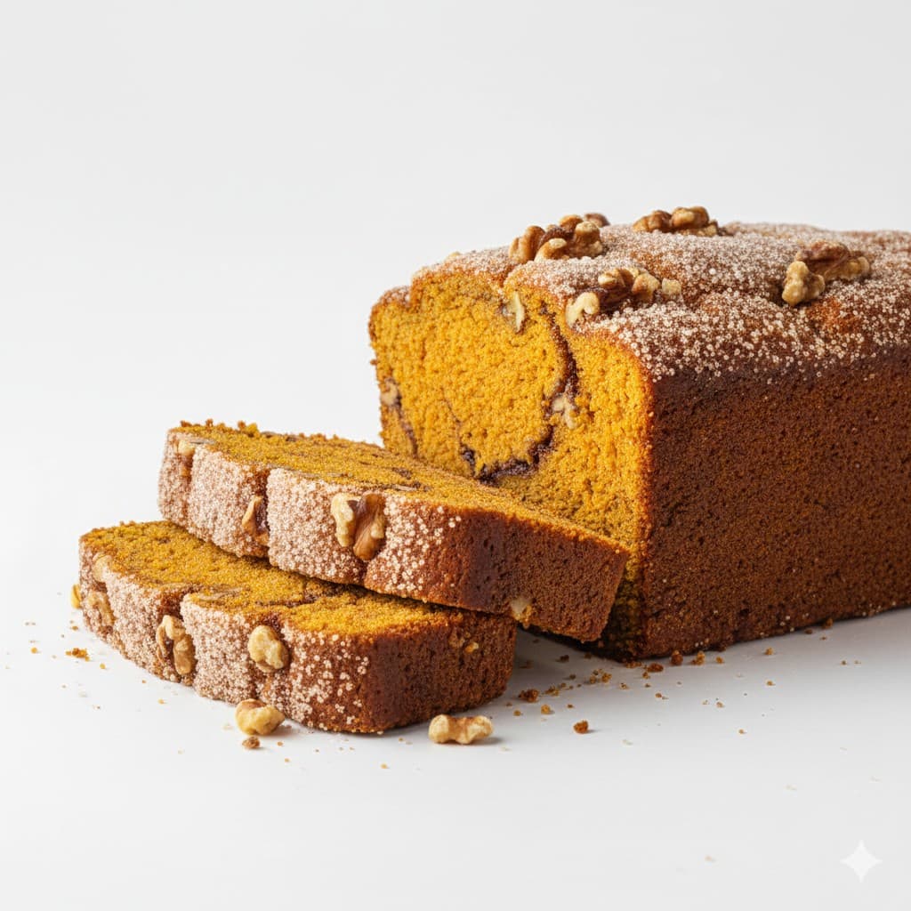 رغيف يقطين وجوز بحلزوني