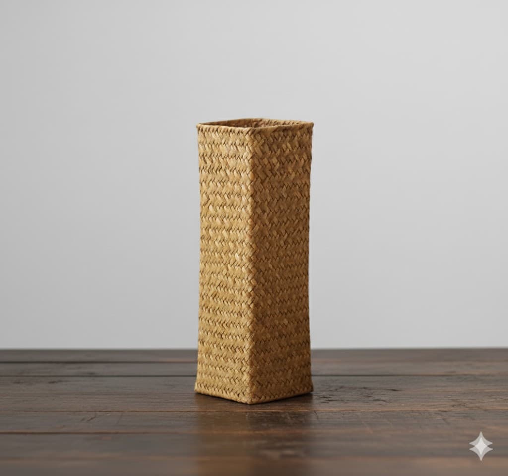 وعاء منسوج مستطيل